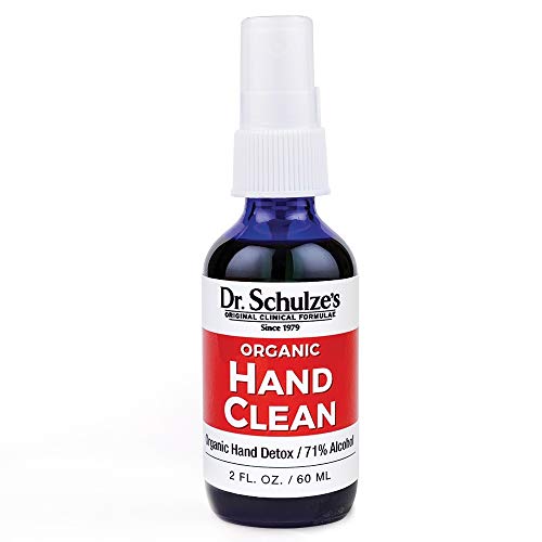 Dr. Schulze's Hand Clean | 70% Ethyl Alcohol for Hands | Organic Essential Oils to Moisturize | 2 oz