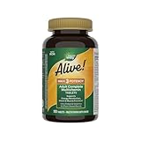 Nature's Way Alive! Max3 Daily Adult Multivitamin, Food-Based Blends (1,060mg per serving) and Antioxidants, 180 Tablets