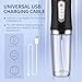 Water-Flosser-Cordless-Teeth-Cleaner Water Dental Flosser with 3 Modes 4 Jets Rechargeable IPX7 Waterproof for Travel Home Braces(Black)