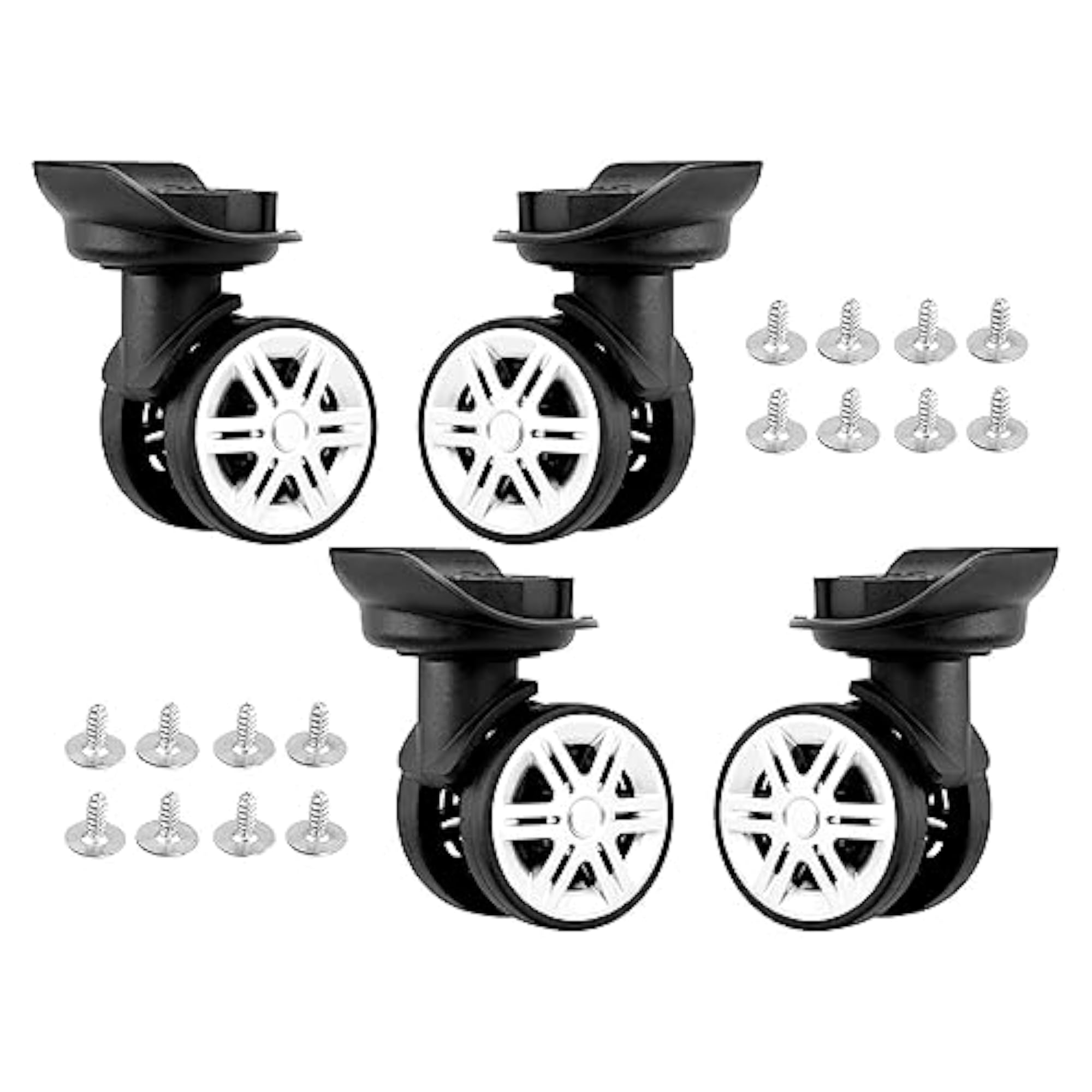 Replacement Luggage Wheels, 4pcs Set