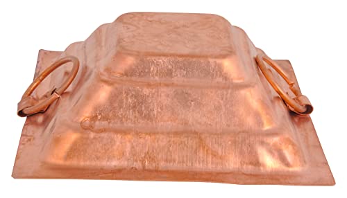 Image of SHIV SHAKTI ARTS Copper hawan Kund | Yagya Kund | Poojan Home - Temple, Ritual Pooja Pourpose, Indian Cultural Religious Item, (NO 10)