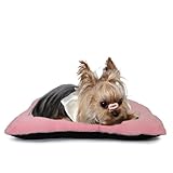 wrkfree Dog Crate Bed 18 Inch Ultra Soft Pet Bed Washable Crate Mat for Toy Dogs Breed and Indoor Cat Ideal for Dog Crates 18 X 12 in Pink