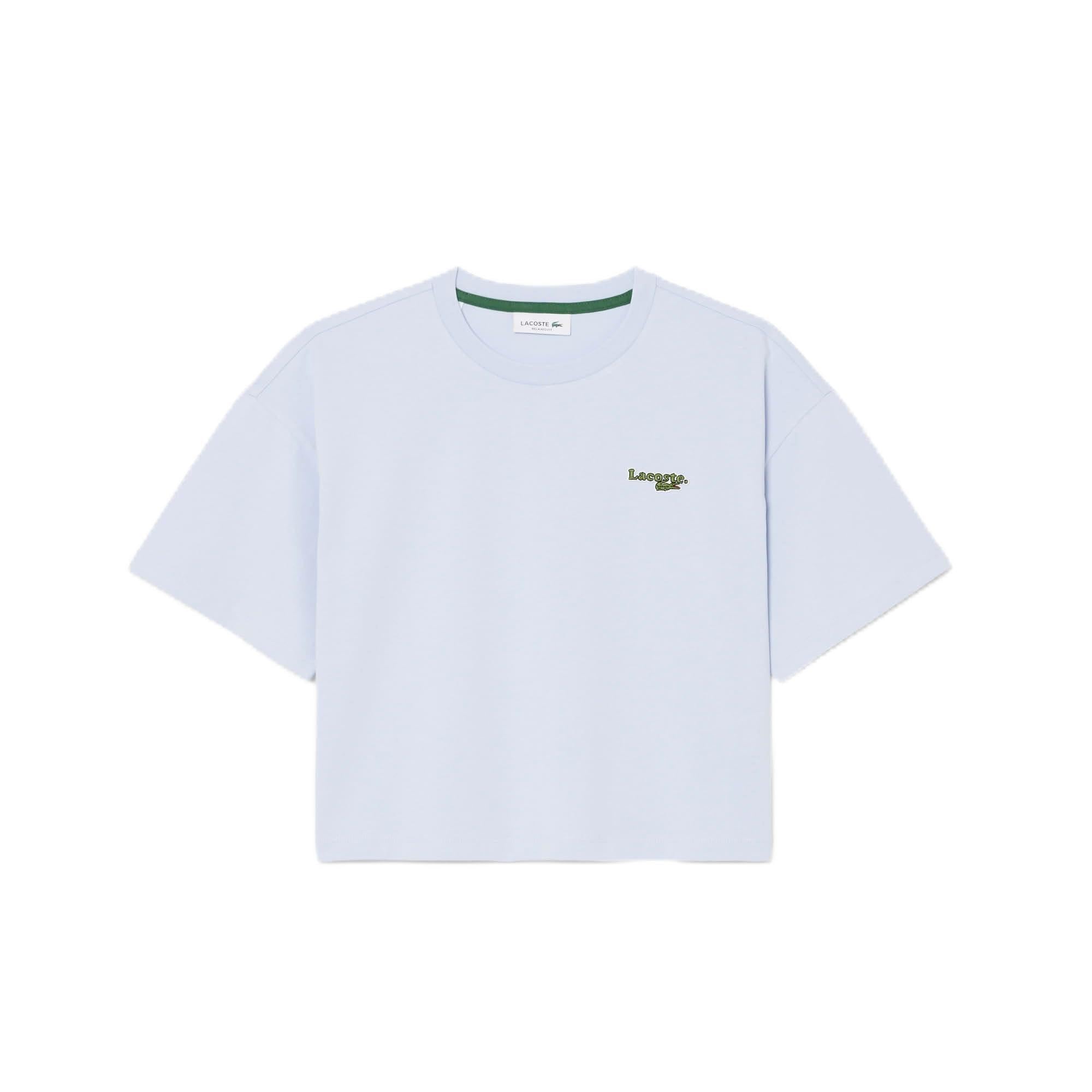 Lacoste Camiseta moderna para mujer con cuello alto (1 unidad)
