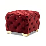 Élégance moderne : ce pouf allie parfaitement un style classique et un design contemporain, ce qui en fait un ajout polyvalent à tout salon, chambre à coucher ou foyer. Parfait comme un charmant siège ou repose-pieds, il met en valeur à la fois la décoration traditionnelle et moderne. Conçu pour le confort et le style, il offre une pièce d'accent fonctionnelle qui complète magnifiquement votre intérieur.