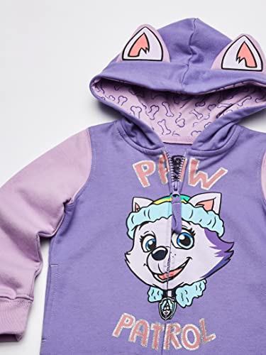 Paw Patrol Little Girls' Everest Toddler Hoodie, Lilac/Purple, 5T