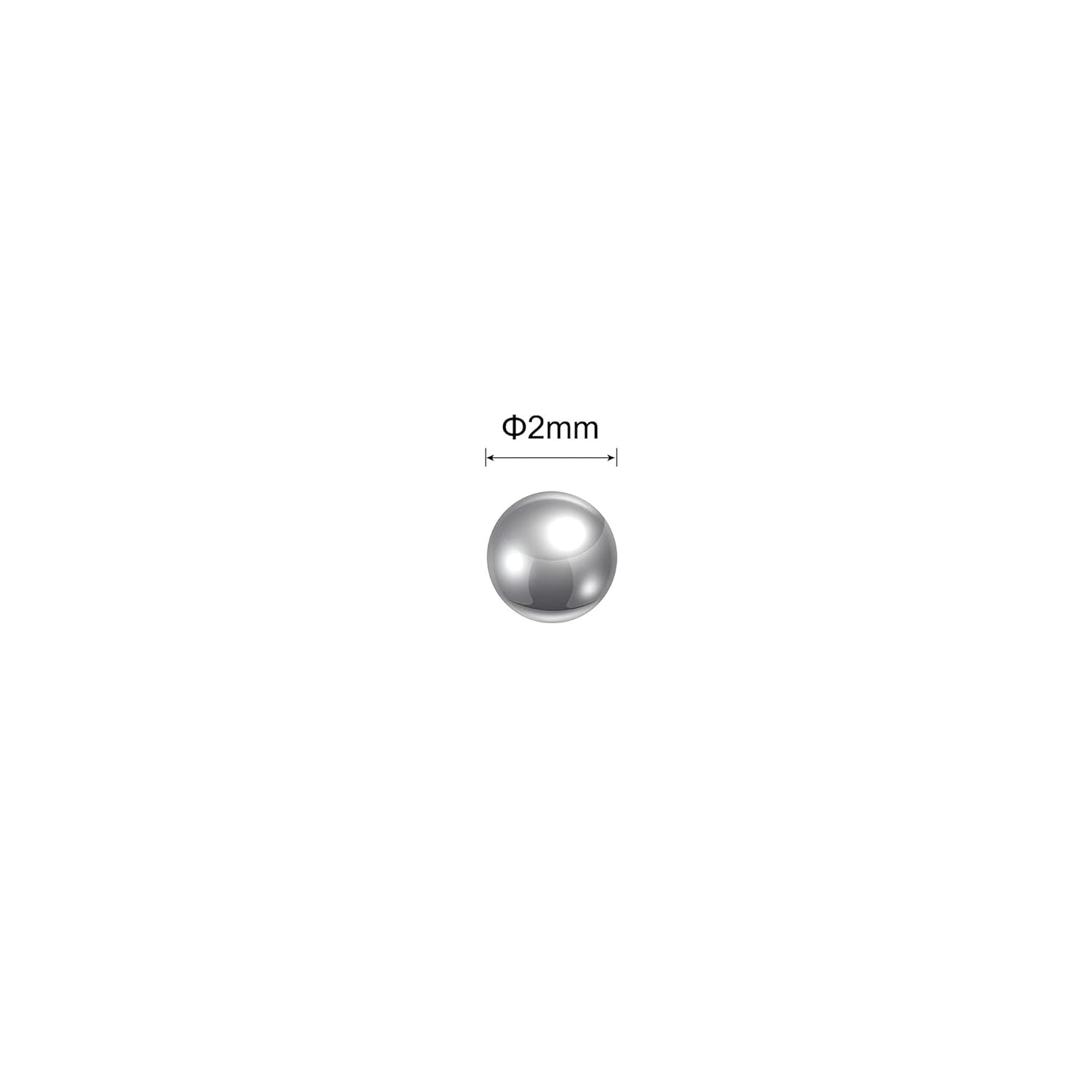uxcell 10000pcs 2mm Carbon Steel Bearing Balls G1000 Precision