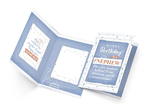 Prime Greetings Birthday Card For Nephew, Made In America, Eco-Friendly, Thick Card Stock With Premium Envelope 5In X 7.75In, Packaged In Protective Mailer #TOP2