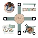 Sourdough Silicone Bread Sling for Dutch Oven - Food-Grade Non-Stick Dough Transfer Tool with 4 Arms, 9" Long, Center Markings - Sourdough Gifts for Bakers