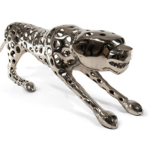 Decorative Aluminum Leopard Statue (Dh4039) | Home Decor Leopard Figurine Sculpture | Jaguar Decor Accent Centerpiece. #TOP3