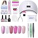 Produktbild Elite99 Gel Polish Nagelset Nail Set mit UV Lampe Gel Nagellack Farben Gellacken Starterset UV Nageltrockner Nagelgel Set UV Gel Nagel Überlack Unterlack Maniküre Set 7.3ML 001