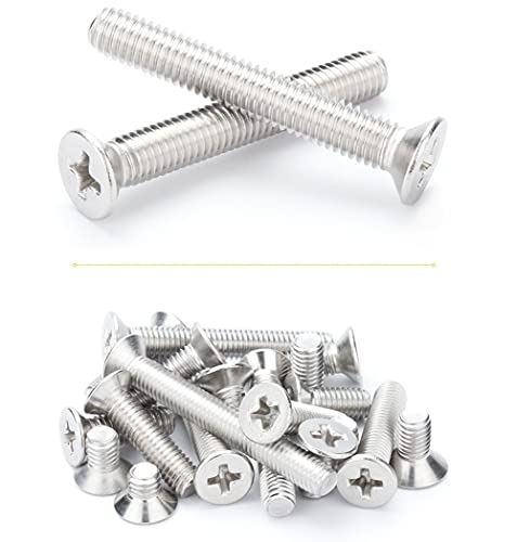 ANSIEDIO M8 Phillips Flat Head Machine Screws Bolts Stainless Steel Cross Countersunk Screws, M8×90mm,5 pcs - Image 4