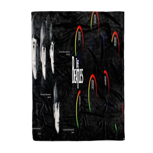 CHEWYZ Couverture en Flanelle imprimée The Beatles,Couverture en Peluche à Motif 3D,Couverture Tendance d’automne,Couverture Douce et pelucheuse pour Enfants,garçons et Adultes (100x130cm) - Les Beatles, Paul McCartney, John Lennon, RIngo Starr, George Harrison CHEWYZ Couverture en Flanelle imprimée The Beatles,Couverture en Peluche à Motif 3D,Couverture Tendance d'automne,Couverture Douce et pelucheuse pour Enfants,garçons et Adultes (100x130cm) – Image 3