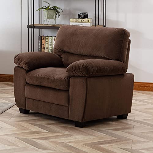 Sillón contemporáneo peluche color marrón miniatura 2