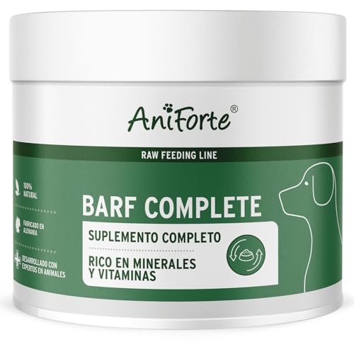 AniForte Huesos molidos de caballo para perros y gatos 500 g - Calcio natural para huesos y articulaciones, harina de hueso pura como suplemento de pienso y barf