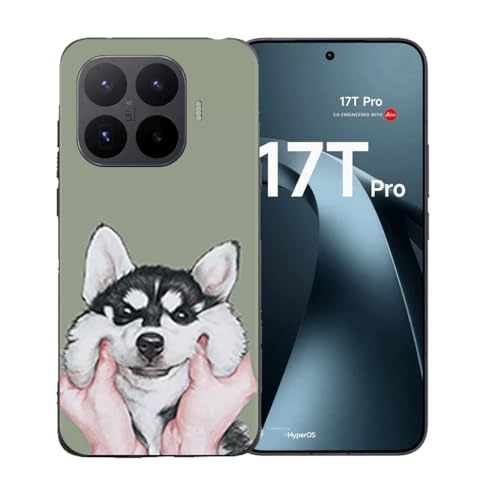 LCEHTOGYE �K�p Xiaomi 17T Pro�p�P�[�X�A�K�p Xiaomi 17T Pro (6.83")�ƌ݊����̂��钴���^�u���b�N�\�t�gTPU�V���R���Q���P�[�X�ی�J�o�[ - LLM8