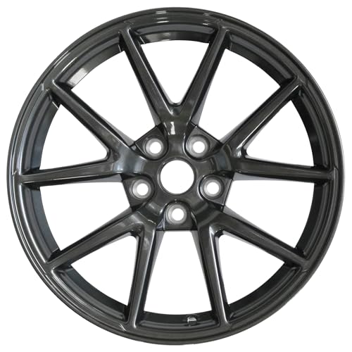 HOLUEKU New Single 18 x 8.5' 18 Inch Dark Charcoal Premium Aluminum Alloy Wheel Rim Fits for Tesla...