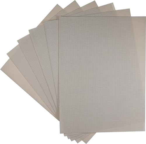 Image of KCS 4 /6 pc of 12 inch x 18 inch(30cmx45cm) 18CT Counted Cotton Aida Cloth Cross Stitch Fabric (6 pc, Ecru)