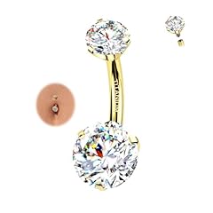 Gold-Round Moissanite