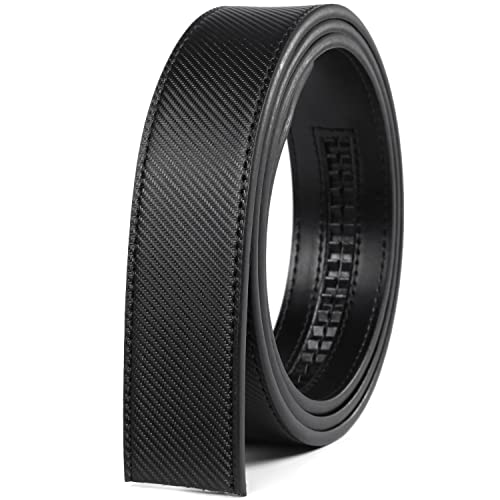 Image of Founders & C Mens Leather Ratchet Belt Strap Only 1 3 /8 inch Without Buckle,Replacement Strap Suitable for 40MM Slide Buckle