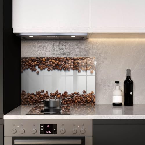 Matériau résistant pour planche à découper induction 80x52cm décor café grain design