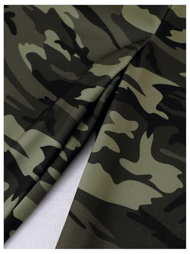 Floerns Girl's Leopard Print Patched Drawstring Waist Wide Leg Y2k Pants4