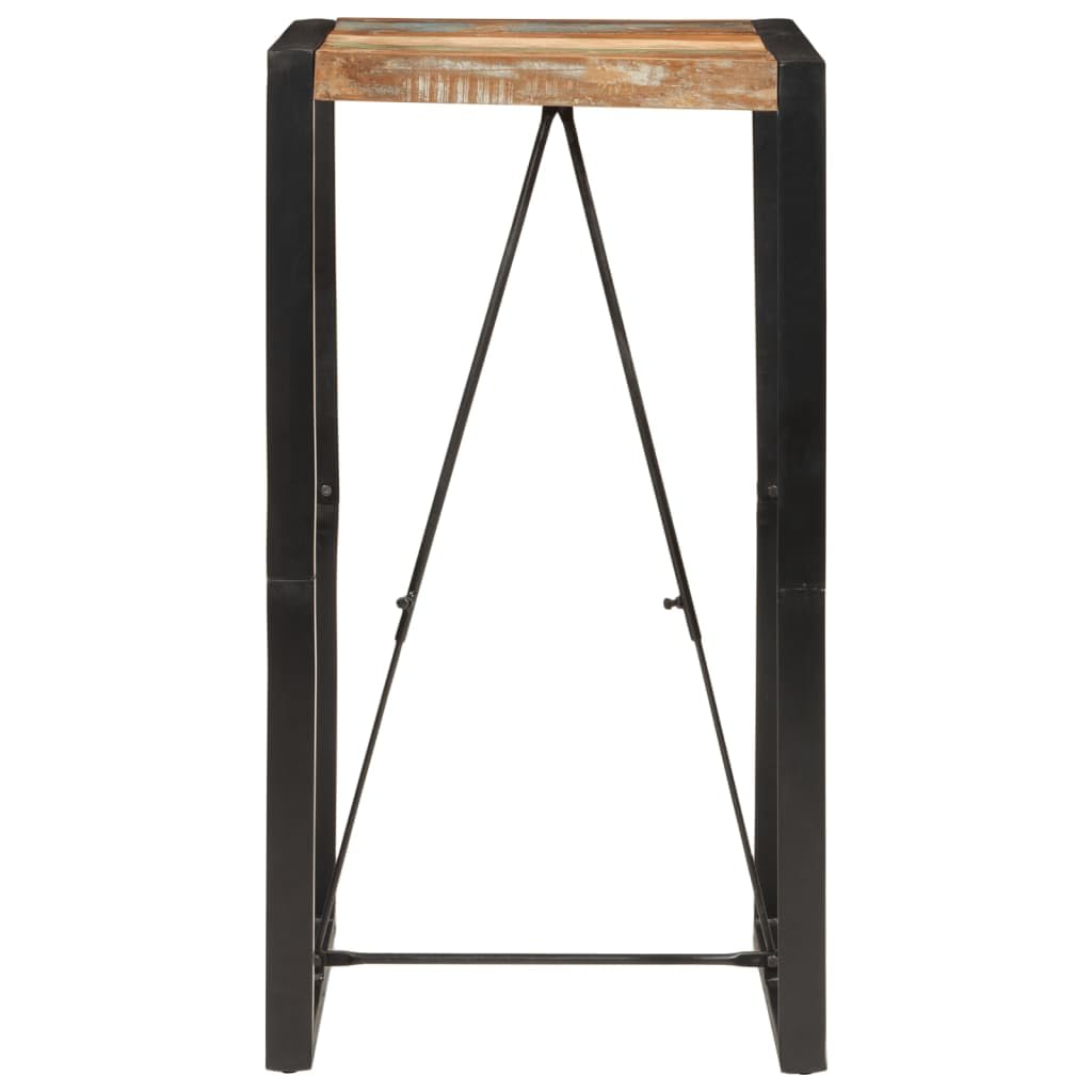vidaXL Tavolo da Bar 60x55x110 cm in Legno Massello di Recupero