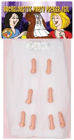 Bachelorette Party Pecker Veil (AD720)