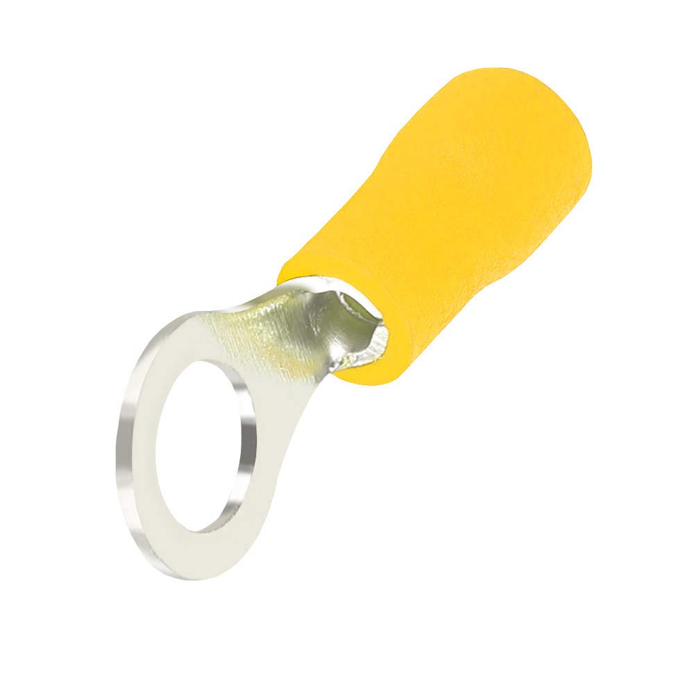 Supmico 100 Giallo Anello Di Metallo Connettore Terminale Isolato