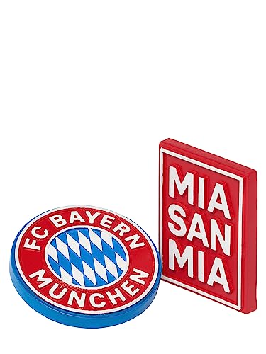FC Bayern München Magnet Logo 2er-Set Rot I Fußball