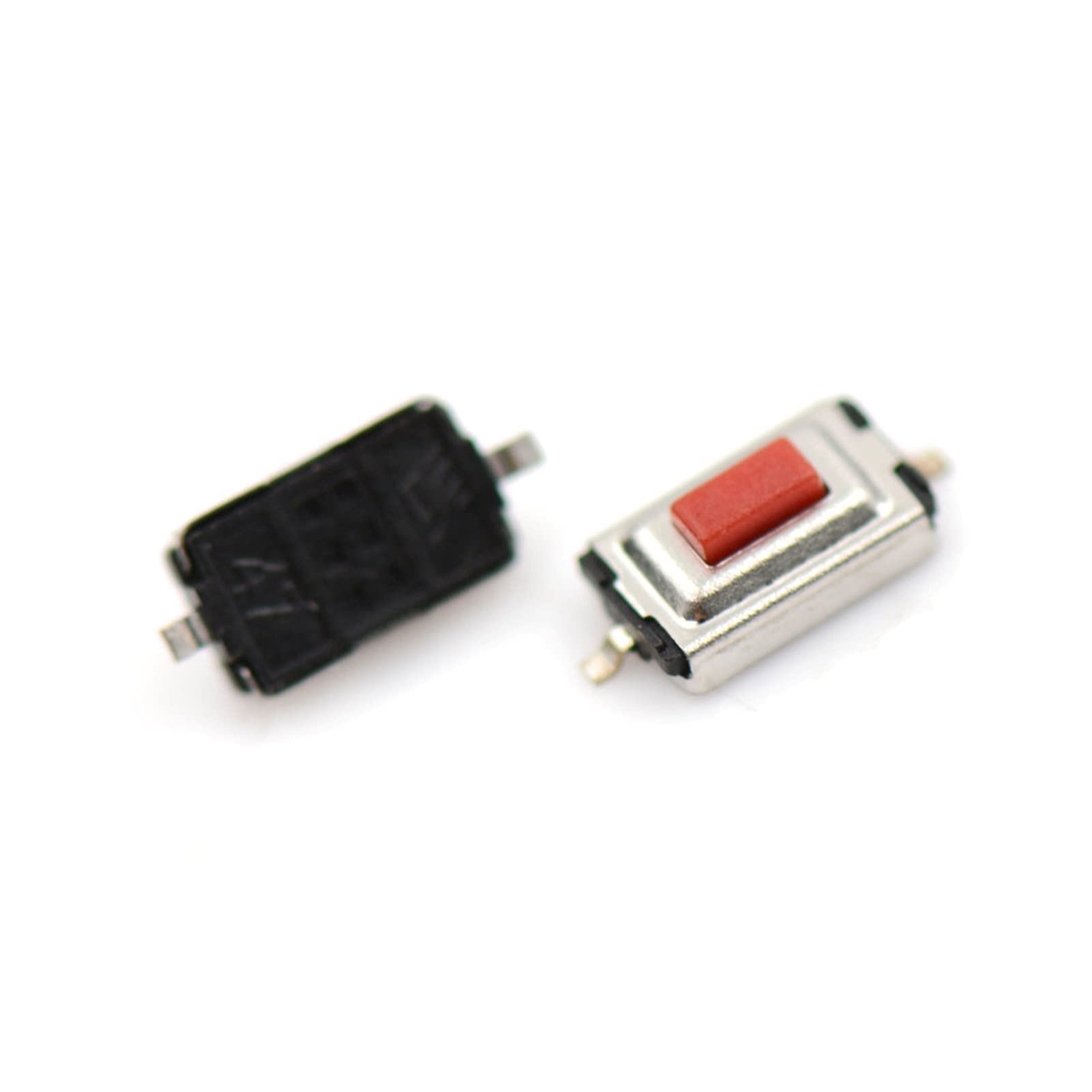 FQJYXWEWL Replacement Parts Push Button Switch 3 * 6 * 2.5 MM SMD Tactile Tact Push Button Micro Switch Momentary Two Pin Push Button Switch for MP3 MP4 10pcs zgd(Rosso)