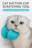 Cat Self Groomer for Indoor Cats | Self Grooming Cat Brush with Suction Cup | Kitty Corner Groomer with Holes for Catnip | Thermoplastic Rubber Corner Brush for Cats Kittens Hamsters (Without Catnip)