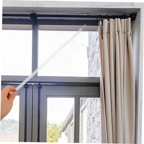 Asta per tendaggi in acrilico resistente da 43,2 cm e bacchetta inclinabile per finestra – Bastone apritenda per una facile tenda e accessorio perfetto per uso domestico