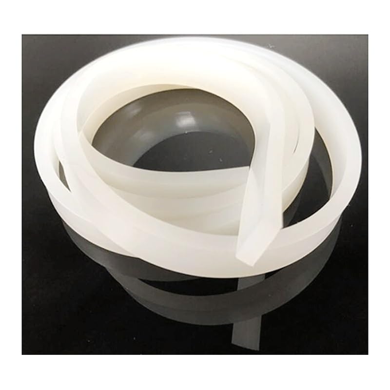 Tira de sellado de silicona de 300 cm, tira cuadrada de silicona blanca, resistente a altas temperaturas, antideslizante e impermeable.(30mm x 30mm)