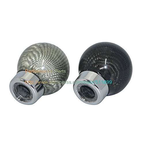 Silver carbon fiber shift knob universal MT AT auto gear knob Carbon