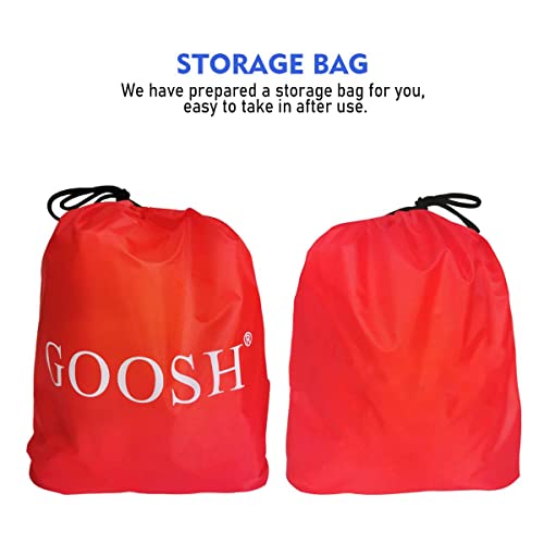 Goosh 5 Ft Christmas Inflatable Outdoor Sitting Santa Claus Happy Face, Blow Up Yard Decoration Clearance With Led Lights Built-In For Holiday/Party/Xmas/Yard/Garden #TOP6