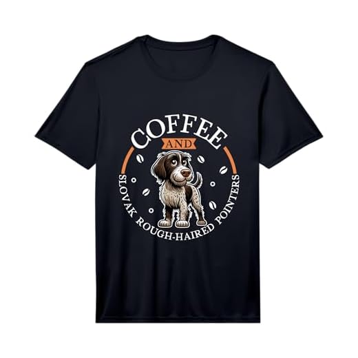 Mens Coffee and Slovak Rough-haired Pointer Performance T-Shirt