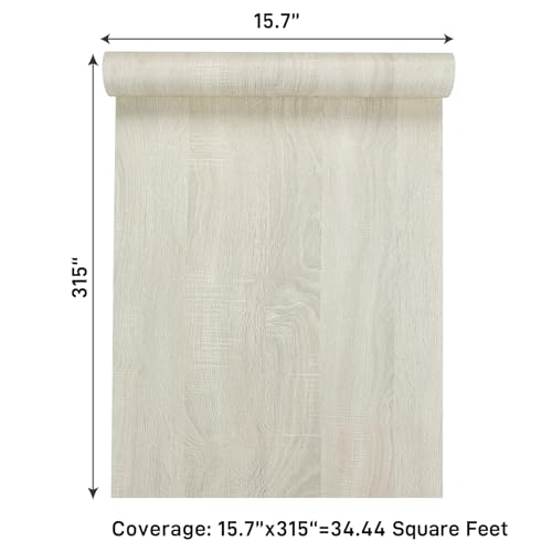 Papel de contacto de grano de madera autoadhesivo y extraíble 4