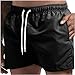 Swim Trunks Mens Fashion 3 Inch Mesh Liner Men's Swimwear Bathing Suit Short Swimming Trunks for Men Beach Shorts Men's Basketball Shorts Black