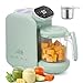 Chefhandy Baby Food Maker, 5 in 1 Baby Food Processor with Stainless Steel Steam Basket, Food Puree Maker with Steamer, Blender, Bottle Warmer Function, Auto Cooking & Grinding, Touchscreen (Green)