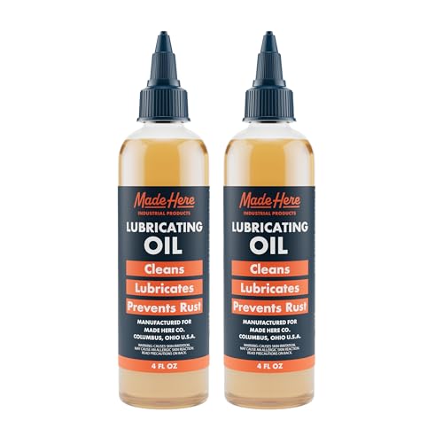 Made Here Co. Multi-use Lubricating Penetrant Oil - High-Performance, Rust Prevention, Non-Toxic Formula, 4oz - Ideal for Home, Automotive, and Industrial Use (Pack of 2)