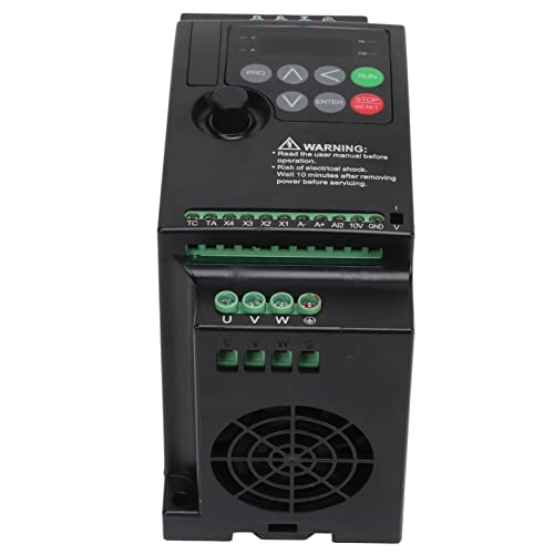 Variador de Frecuencia, AC380 400V Entrada AC380V Inversor de Frecuencia de Salida Configuración Automática de Parámetros para Ventiladores