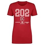 500 LEVEL DC Defenders Area Code Shirt for Women (Red, Medium)