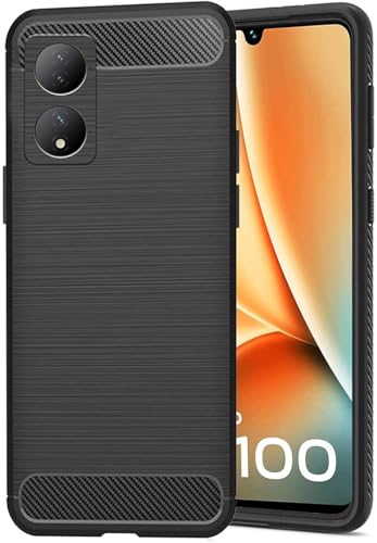 Image of Bintage Silicon Back Cover Compatible Model for Vivo V2240 / Vivo T2 5G - Black
