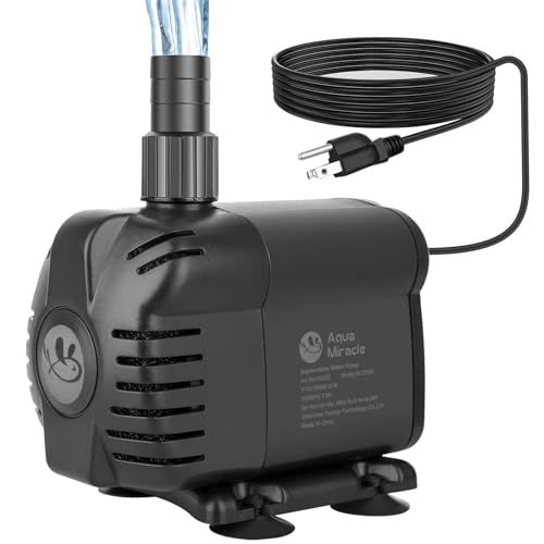 AquaMiracle 1160GPH Submersible Water Pump – Pond & Aquarium