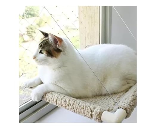 Cama de Janela Para Gato Rede Cama Suspensa Soft Cinza tecido confortável e fofo