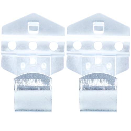 Healifty Ganchos para Panel Perforado de Acero Colgadores Resistentes para Herramientas Tamaño 30X60 MM 2 Piezas para Taller y Garaje Diseño Curvado Antideslizante