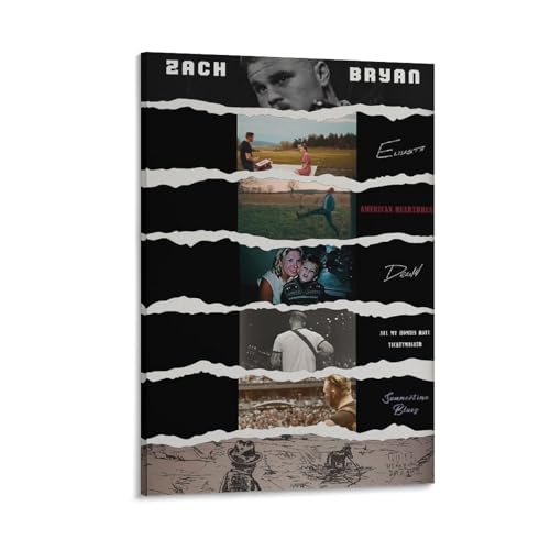 Affiches Zach Bryan en toile pour habiller les murs d'une chambre ou d'un bureau