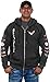 JH DESIGN GROUP Mens Chevy Corvette Hoodies with Exclusive American Flag Sticker (Large, CLG7-charcoal Gray)