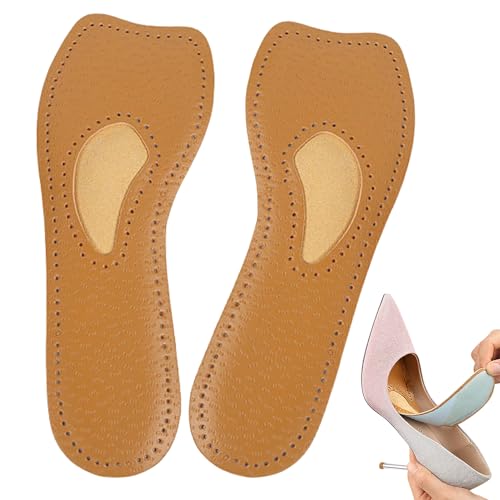Plantillas acolchadas para zapatos, almohadillas suaves y cómodas para zapatos de vestir con diseño transpirable, inserciones ligeras que absorben los golpes para botas planas, tacones altos, soporte