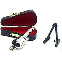 Desuerte Memoria USB de metal para guitarra, 16 GB, con caja de